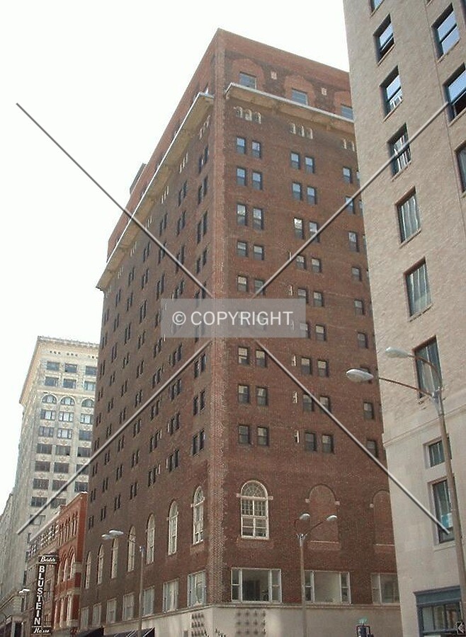 Northwest corner from Locust Street