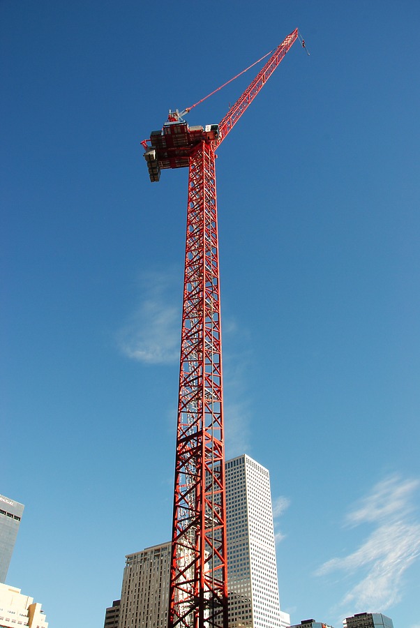 Looking up from the west