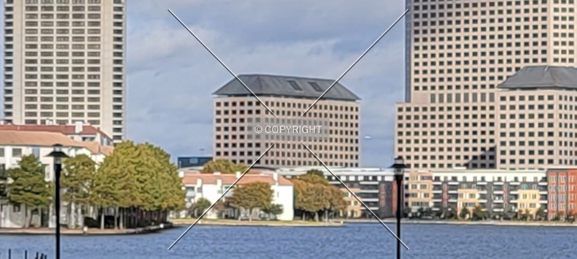 Distant view from the southeast; November 17, 2021