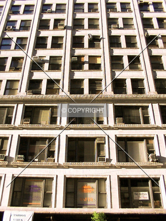 Section of the north façade