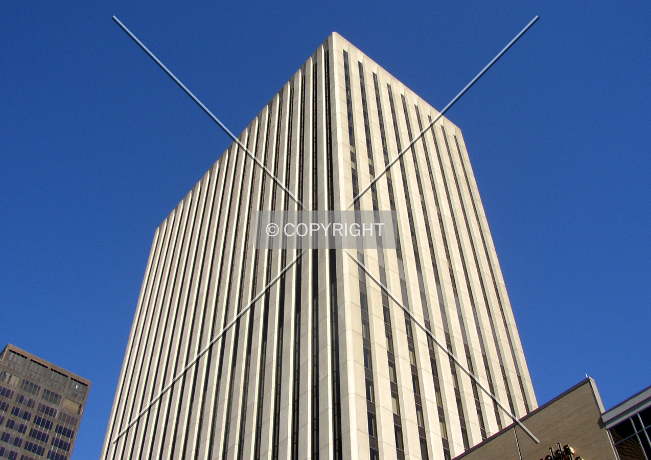 Looking up the northwest corner from across West 2nd Street