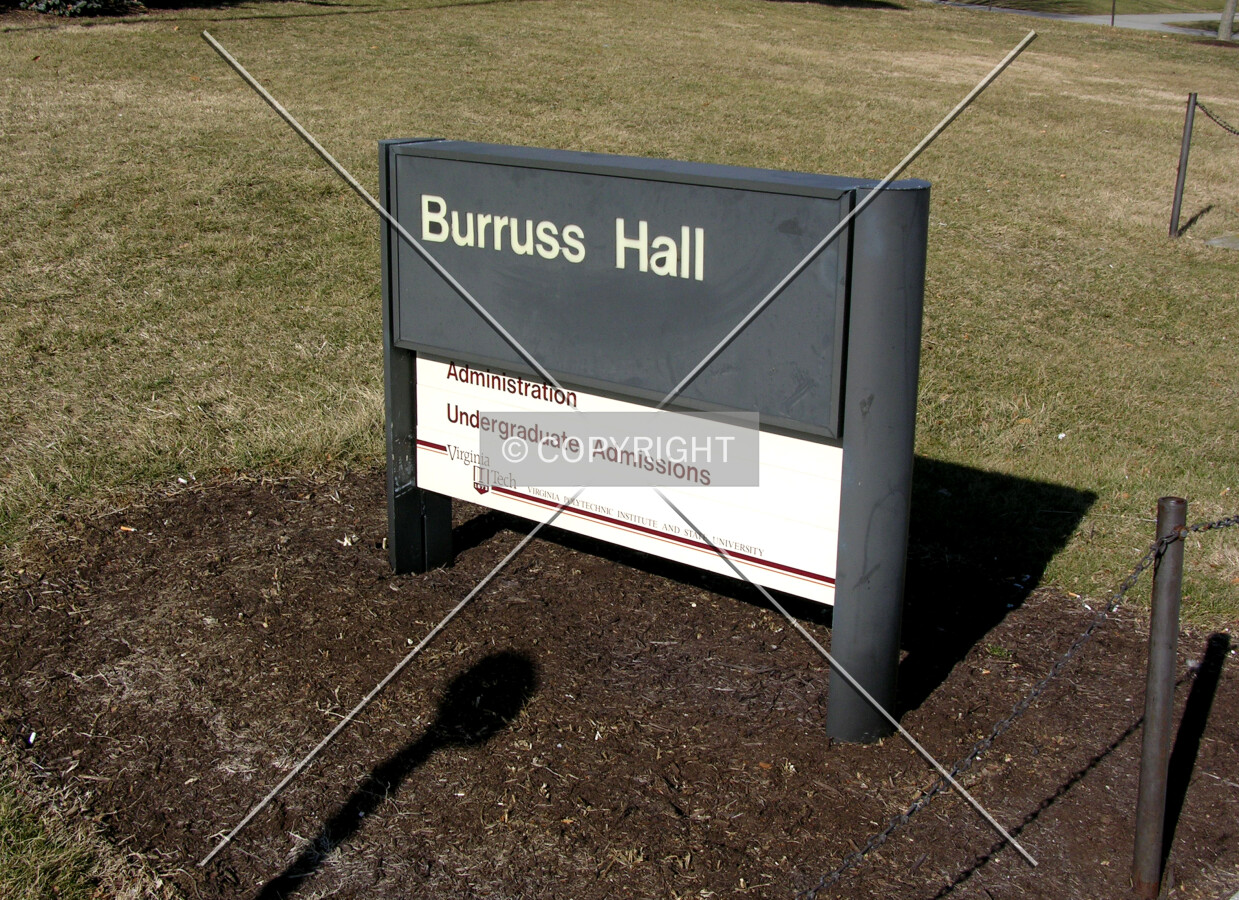 Signage off Drillfield Drive