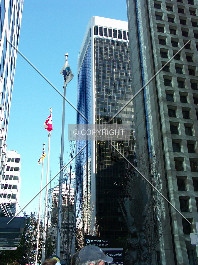 View north on Thurlow Street from northwest corner of Georgia & Thurlow