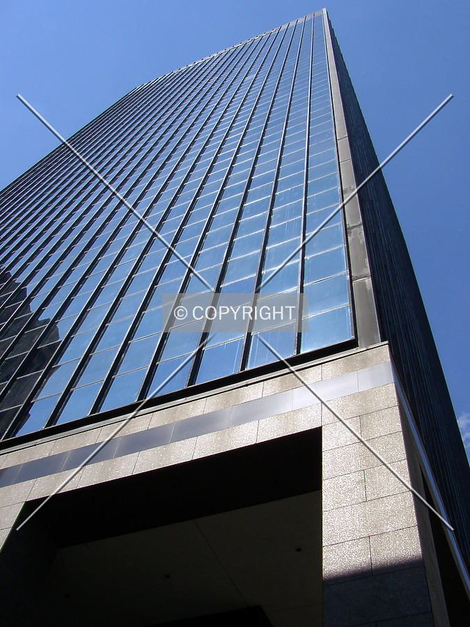 Looking up the western facade from 5th Avenue North