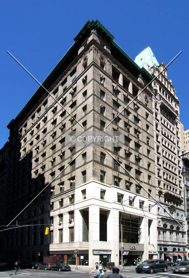 View from the southeast across Broadway