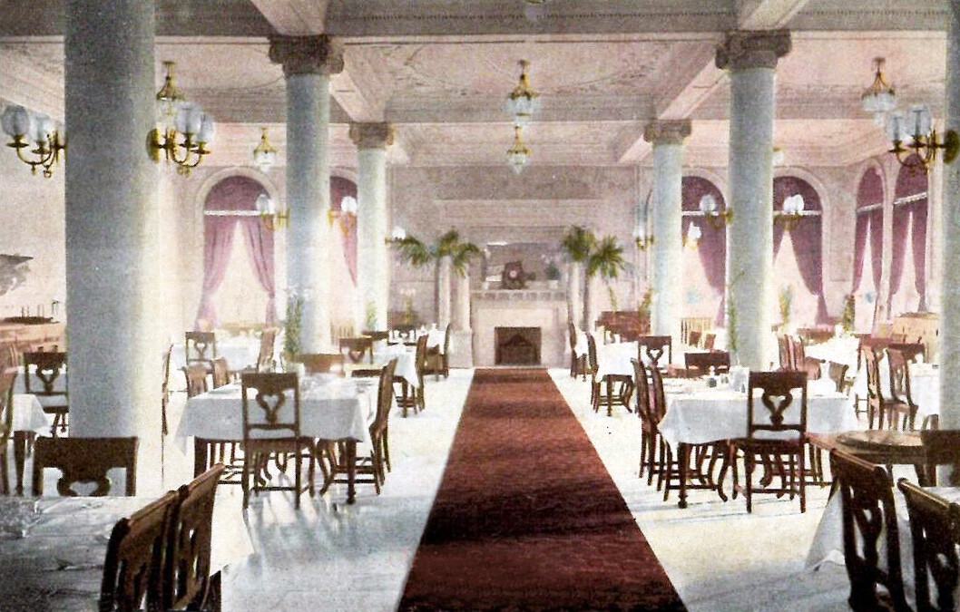 Vintage view of the dining room