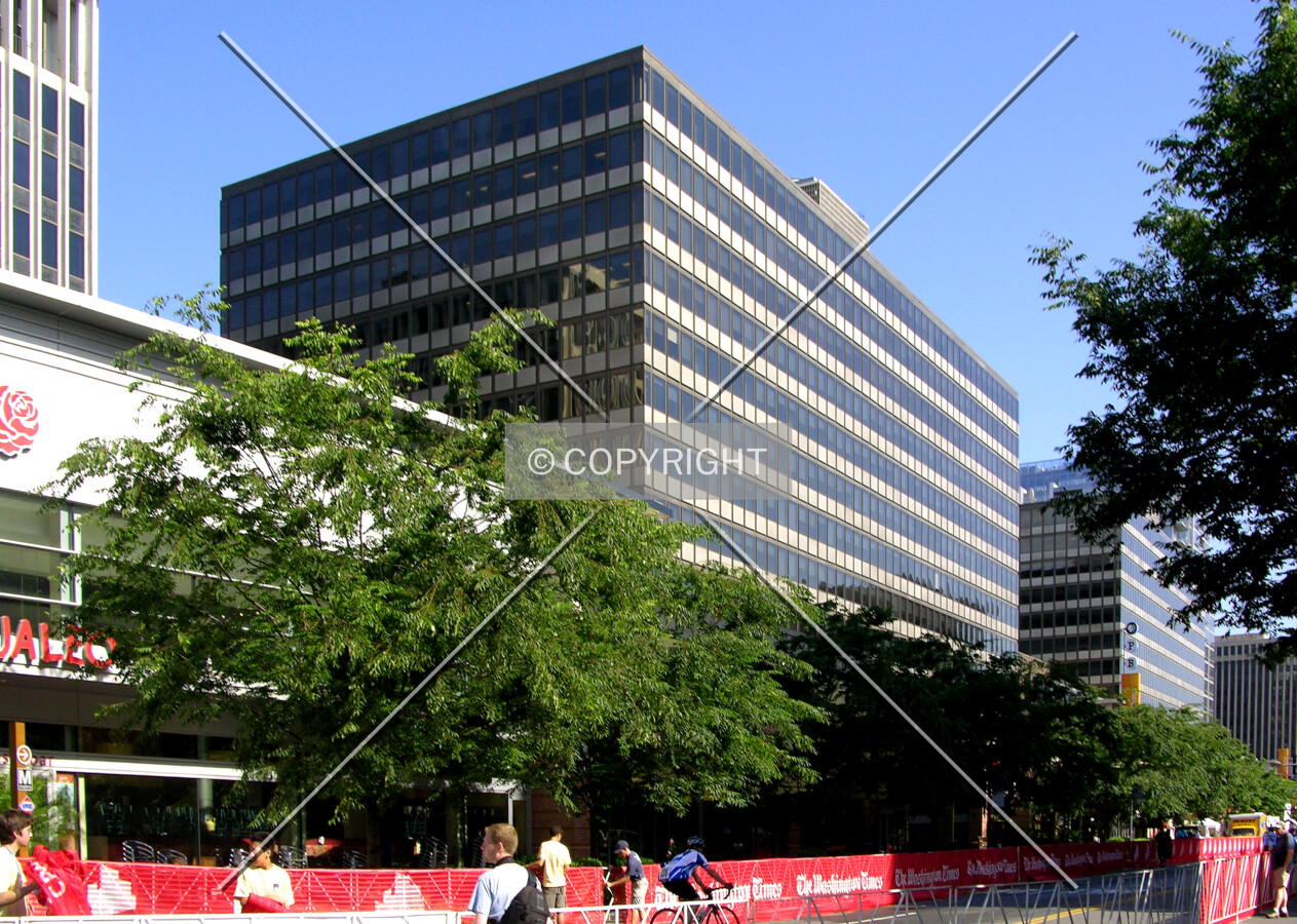 From across Crystal Drive to the southeast