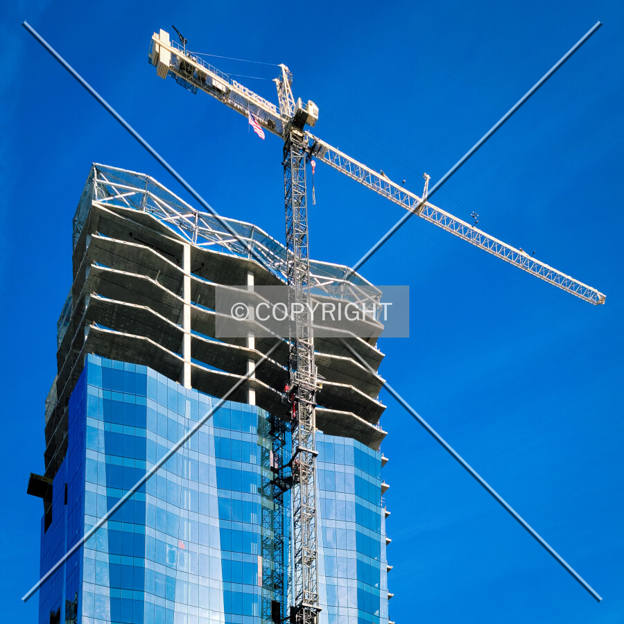 From the west during construction, Saturday, January 22, 2022