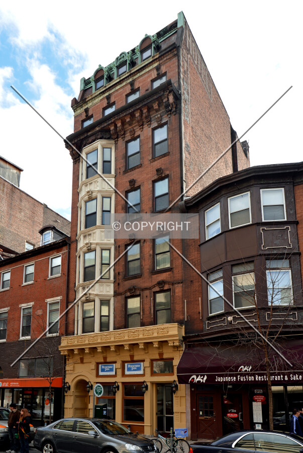View from the northwest on Walnut Street