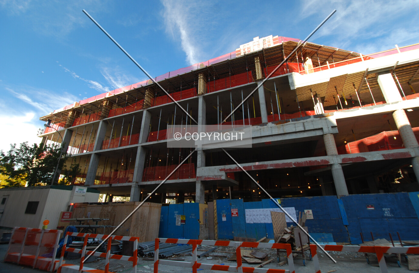 Southwestern corner along West 53rd Street