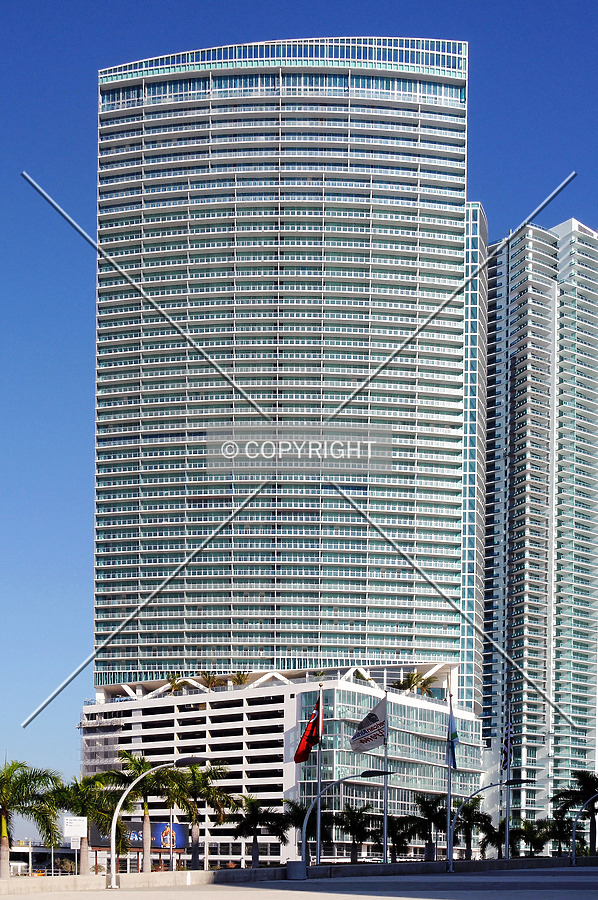 View from the south along Biscayne Boulevard