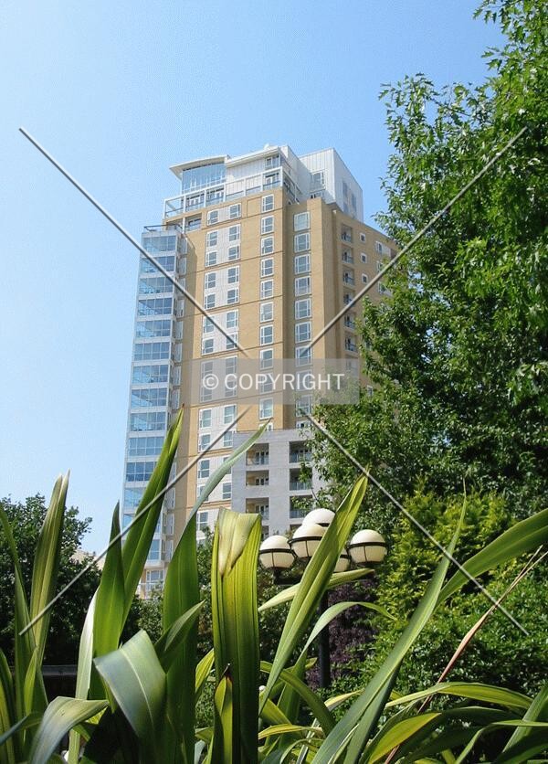 View from the centre of Westferry Circus