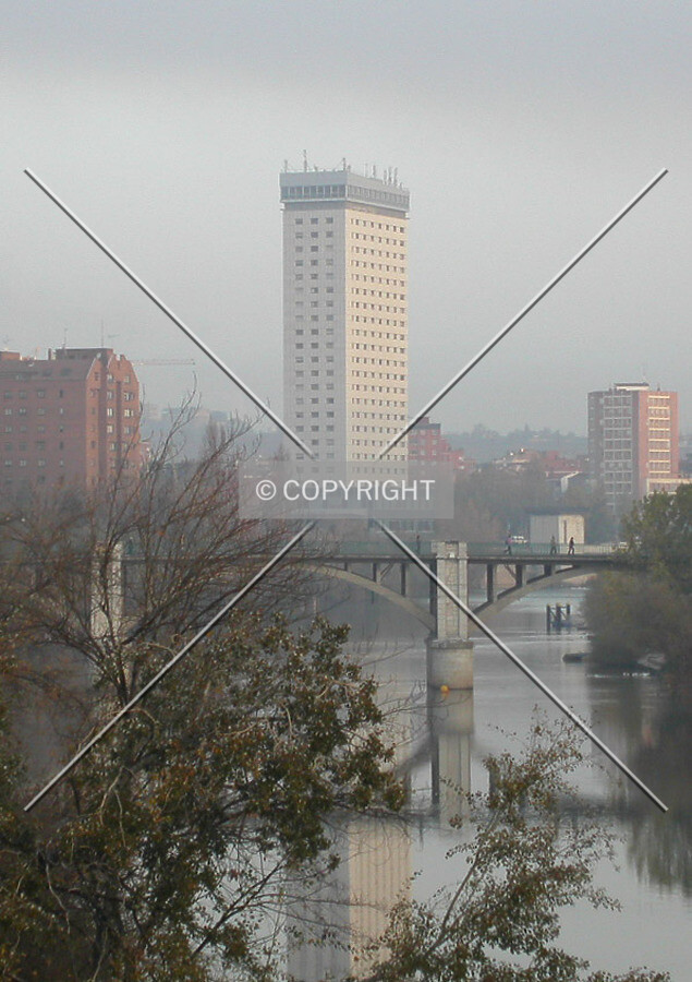 View of the building from Isabel la Catolica Bridge