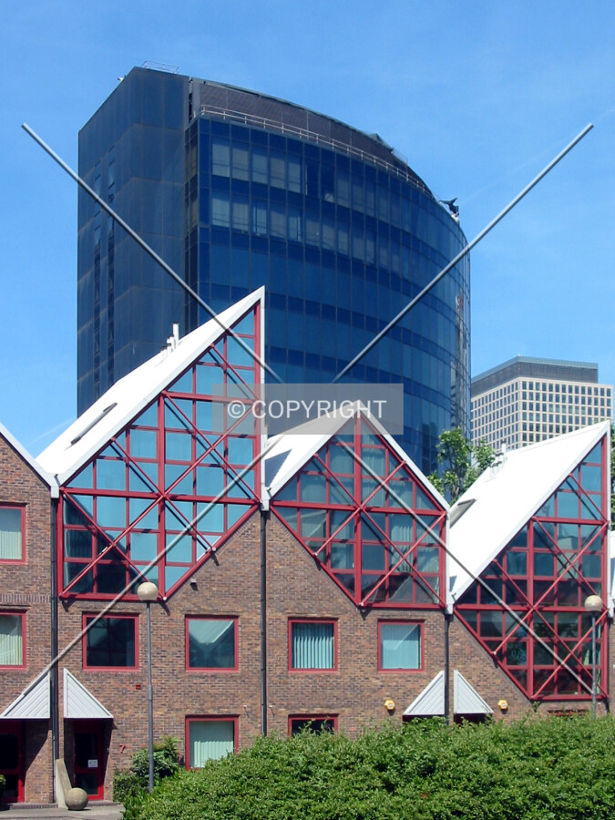 Looking up from the east