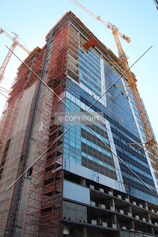 Looking up from the west