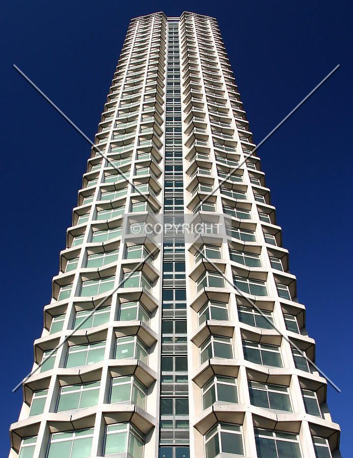 Looking up the south side