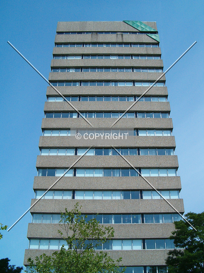 Looking up from the west
