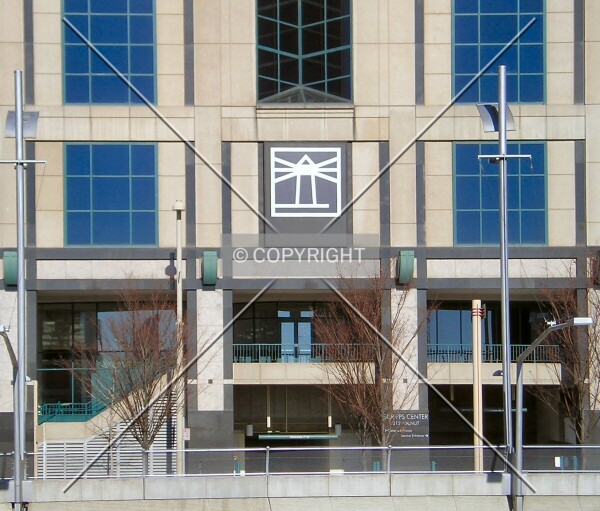 Base with Scripps logo from across Fort Washington Way