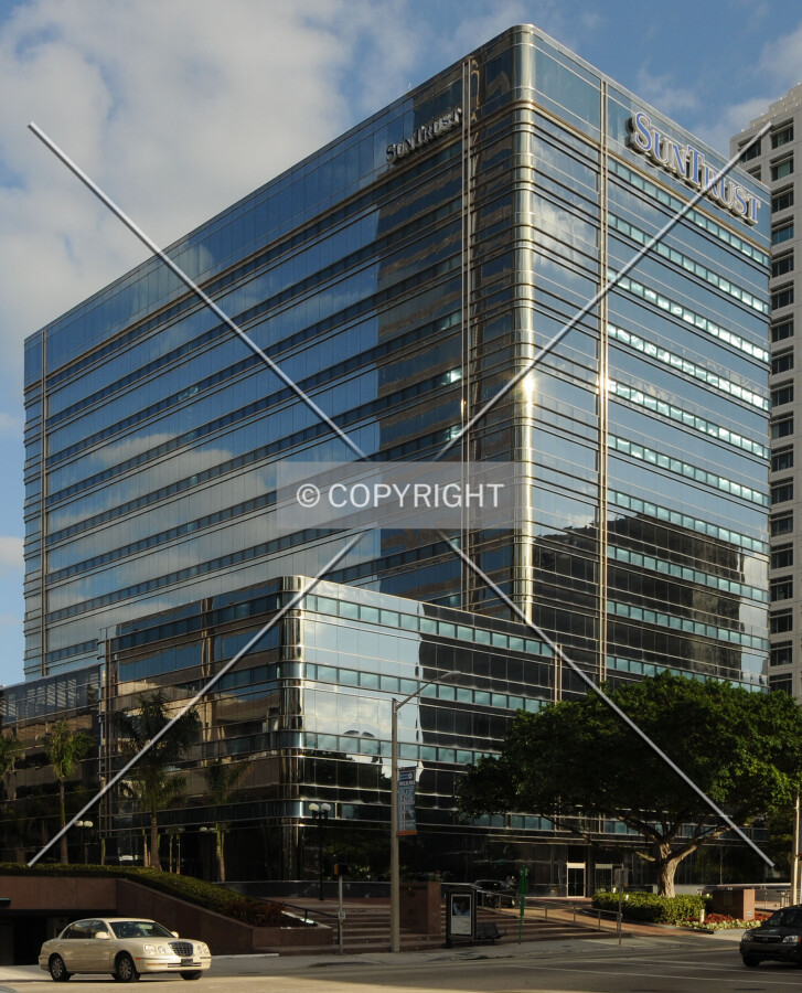 View from the northwest along Brickell Avenue