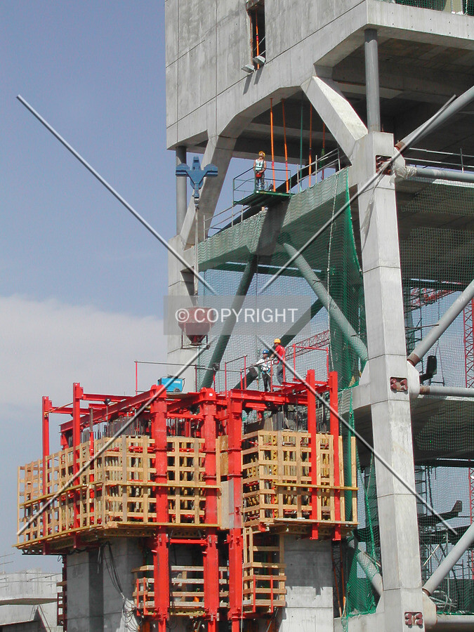 Adding concrete to the north core