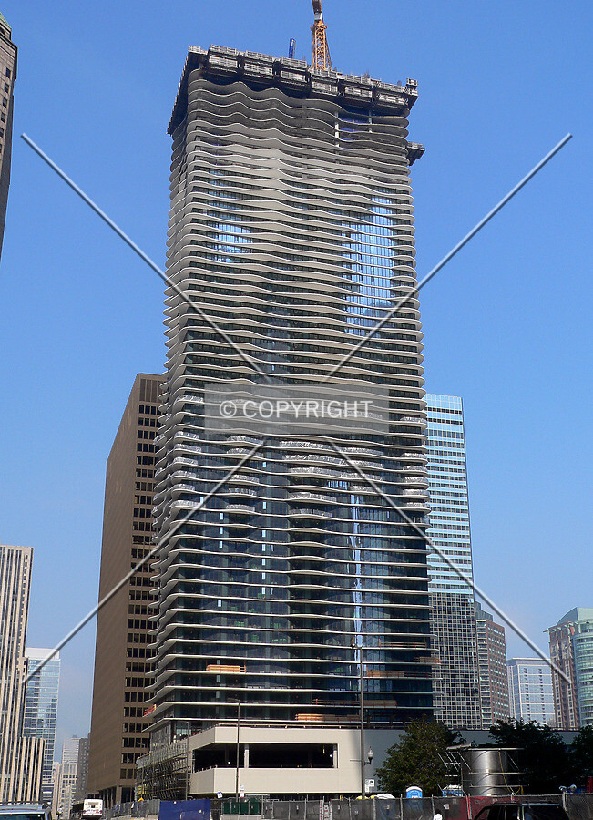 View to the north from Columbus Drive at Randolph Street