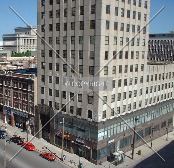 View to the northwest, lower floors detail