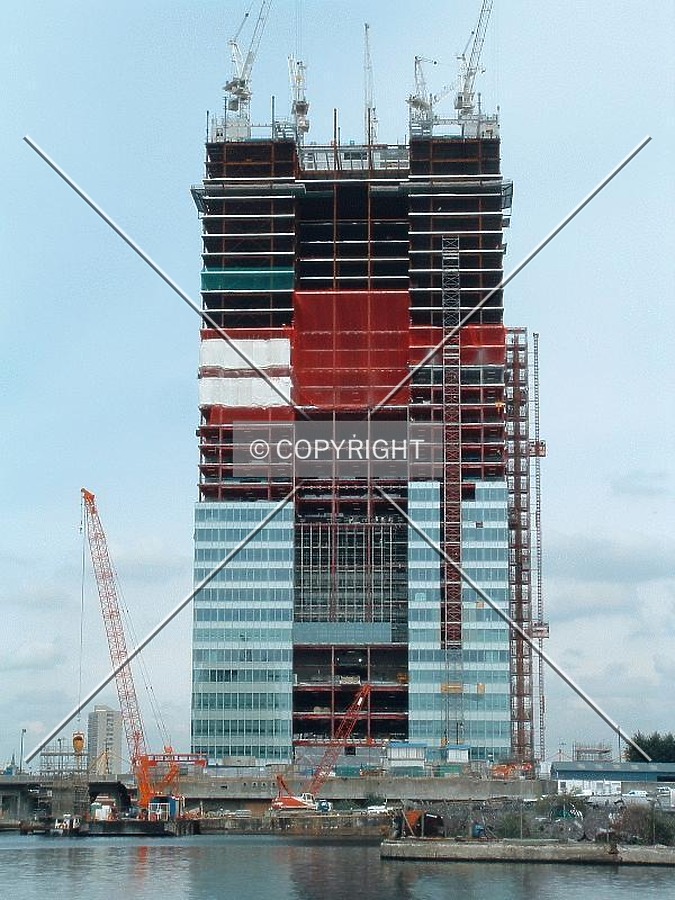 Close up view of the rapid construction