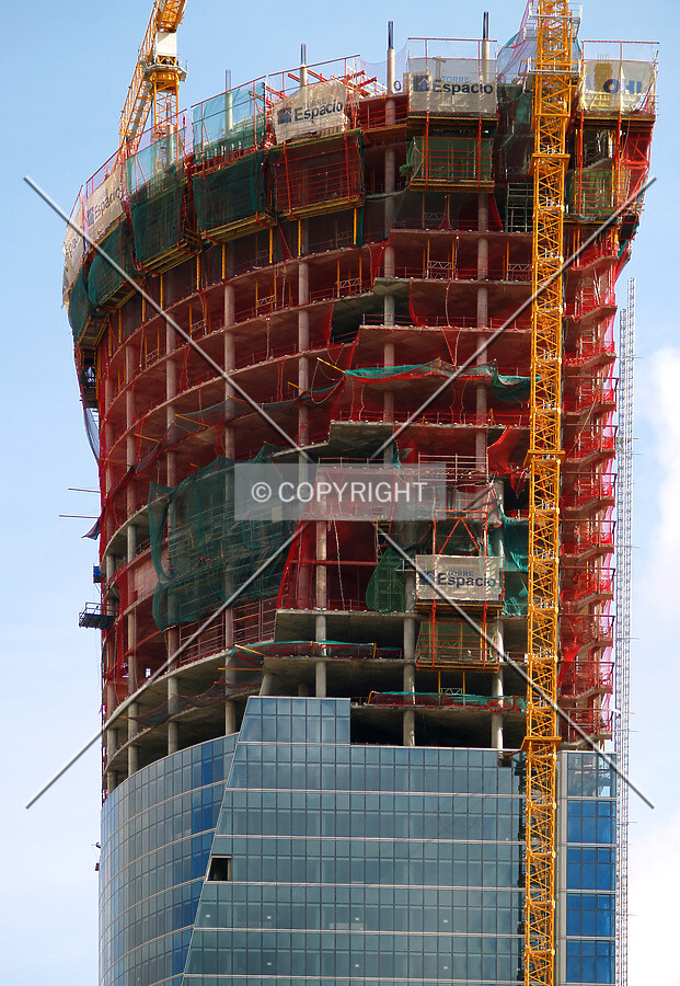 Top floors as seen from the west