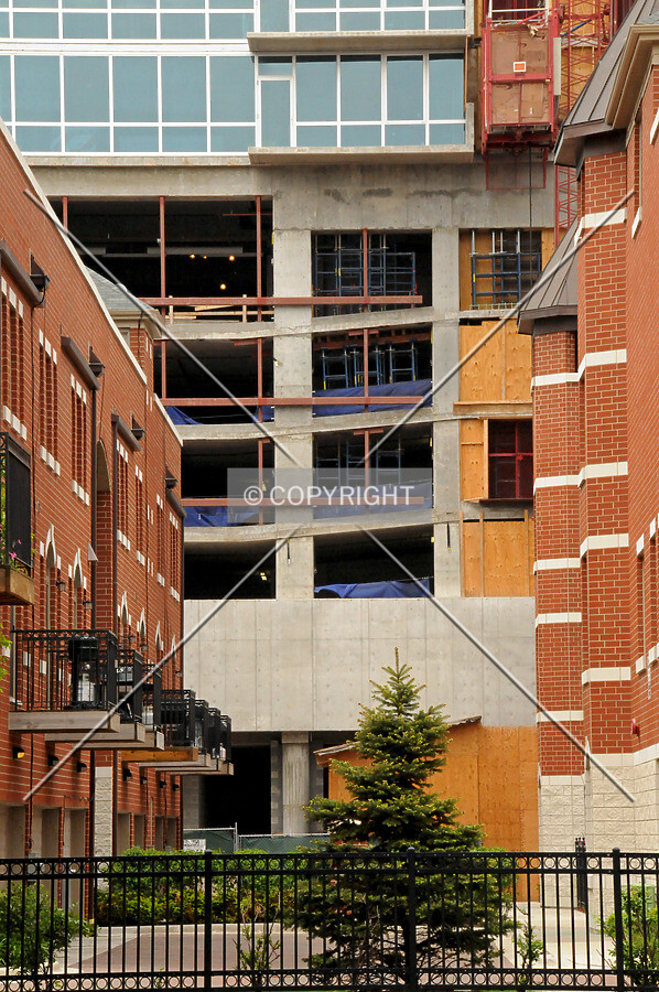 Parking levels viewed from the south