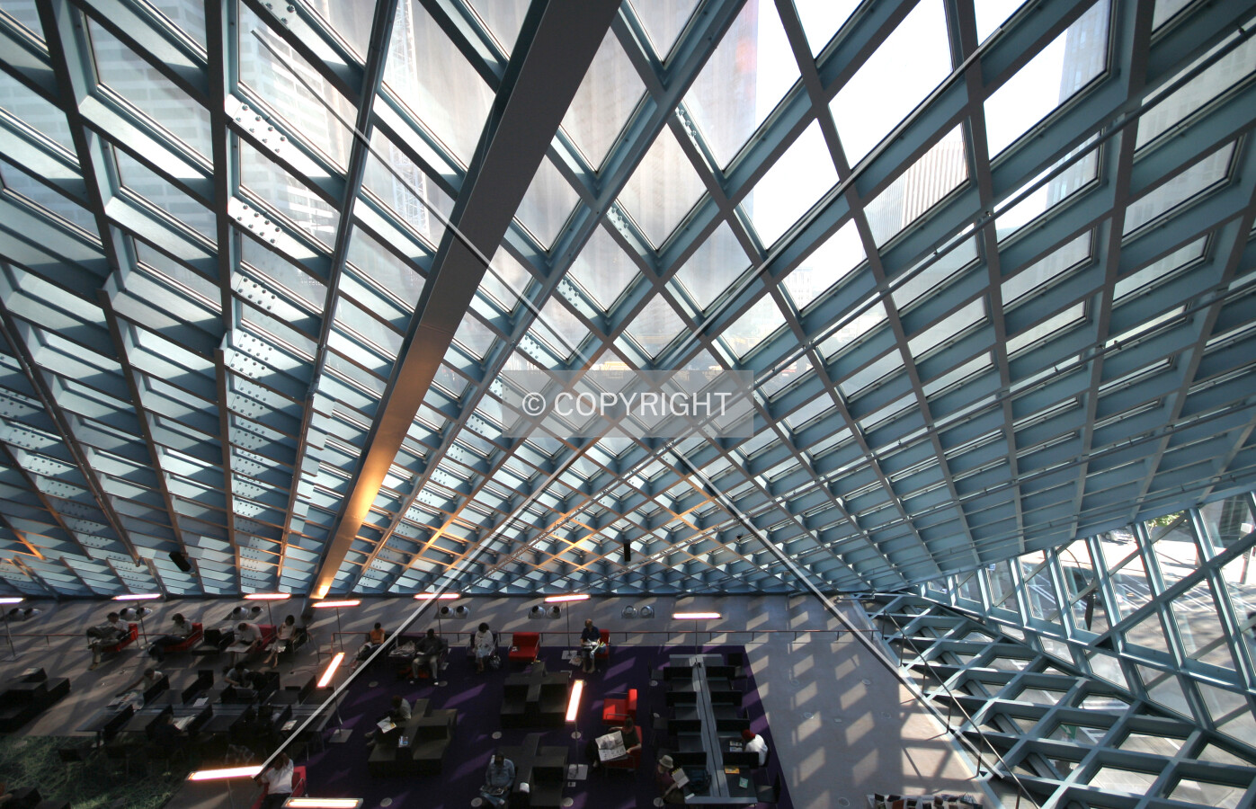 Elevated interior view