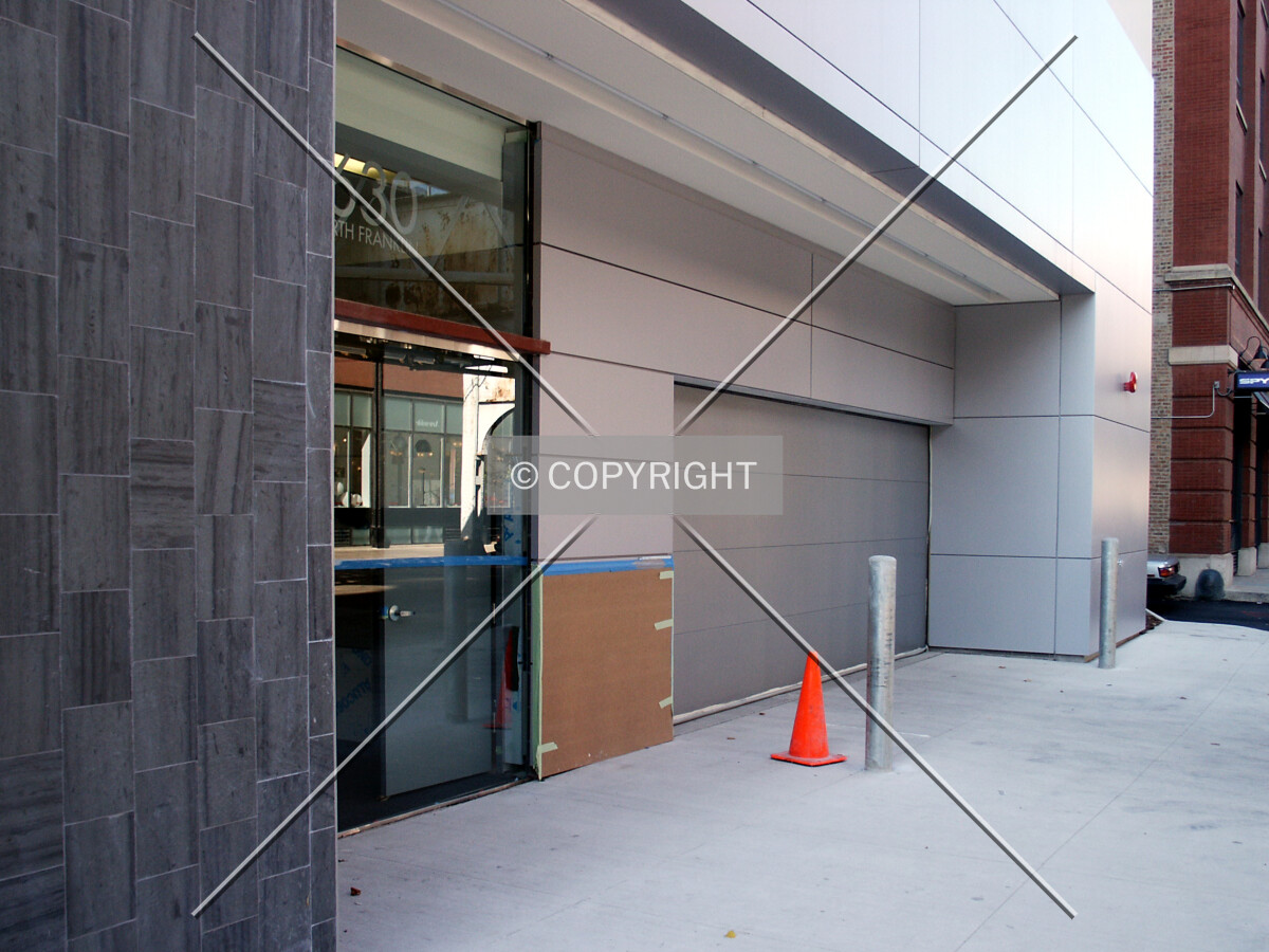 Entrance and garage door