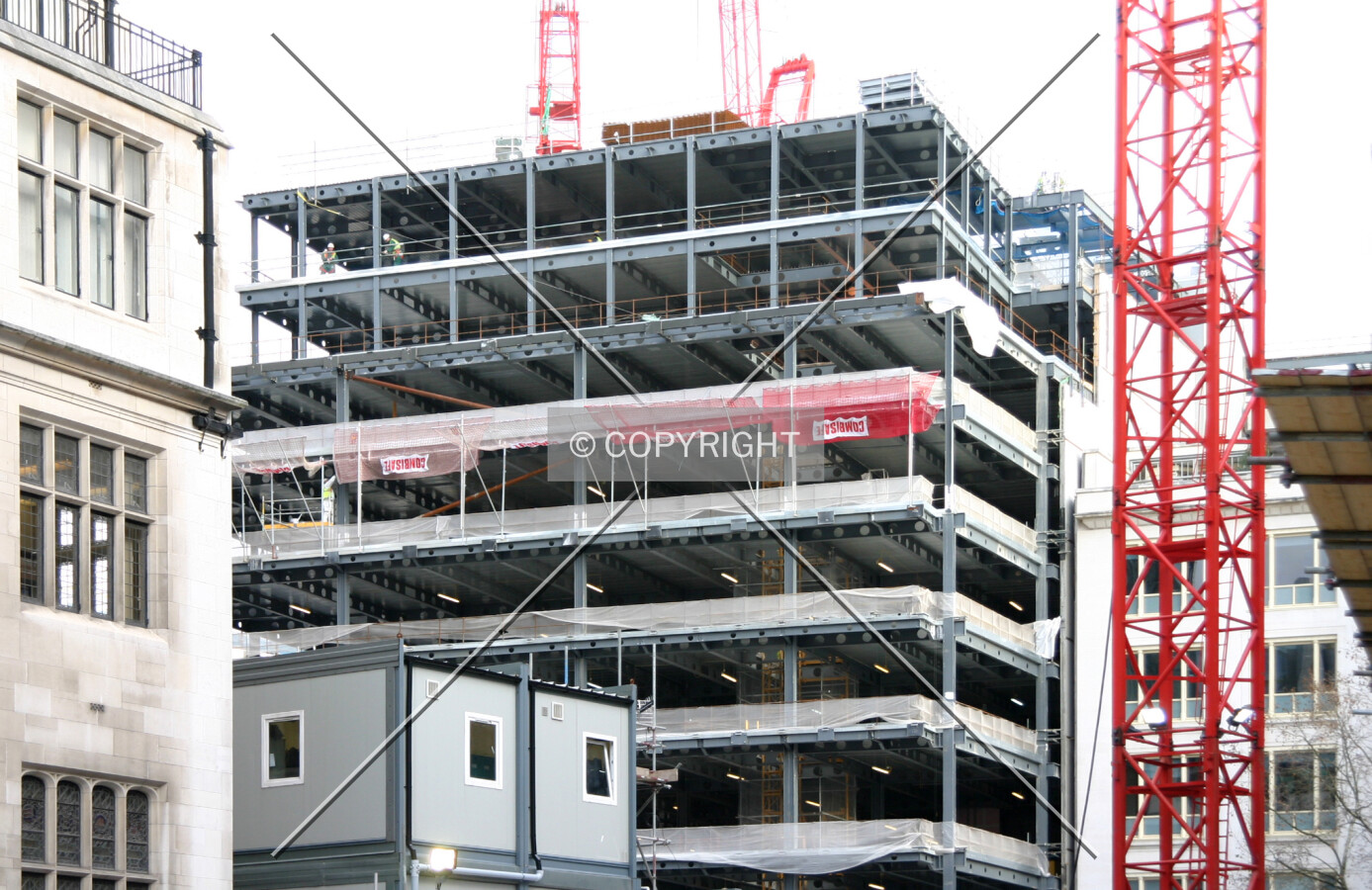 View east of the top half from Aldermanbury Square