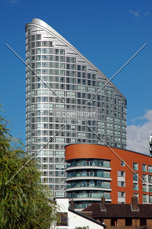 View of the raking profile from Trafalgar Way