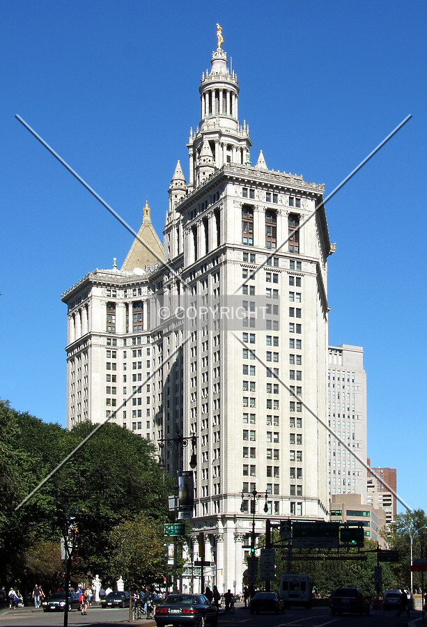 View from the southwest on Park Row