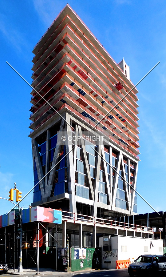 From North 12th Street to the west