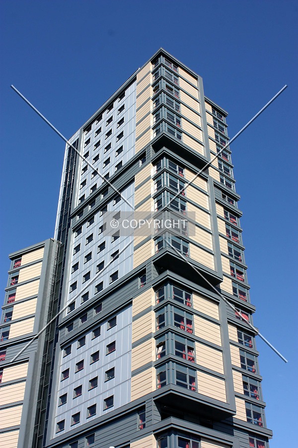Looking up from the base