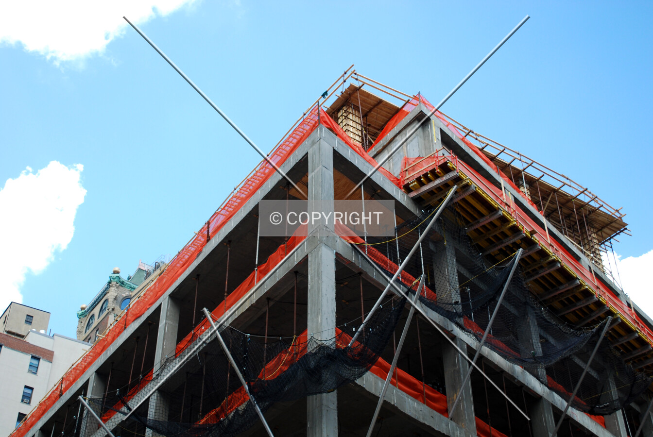 Top of the south corner of the podium section