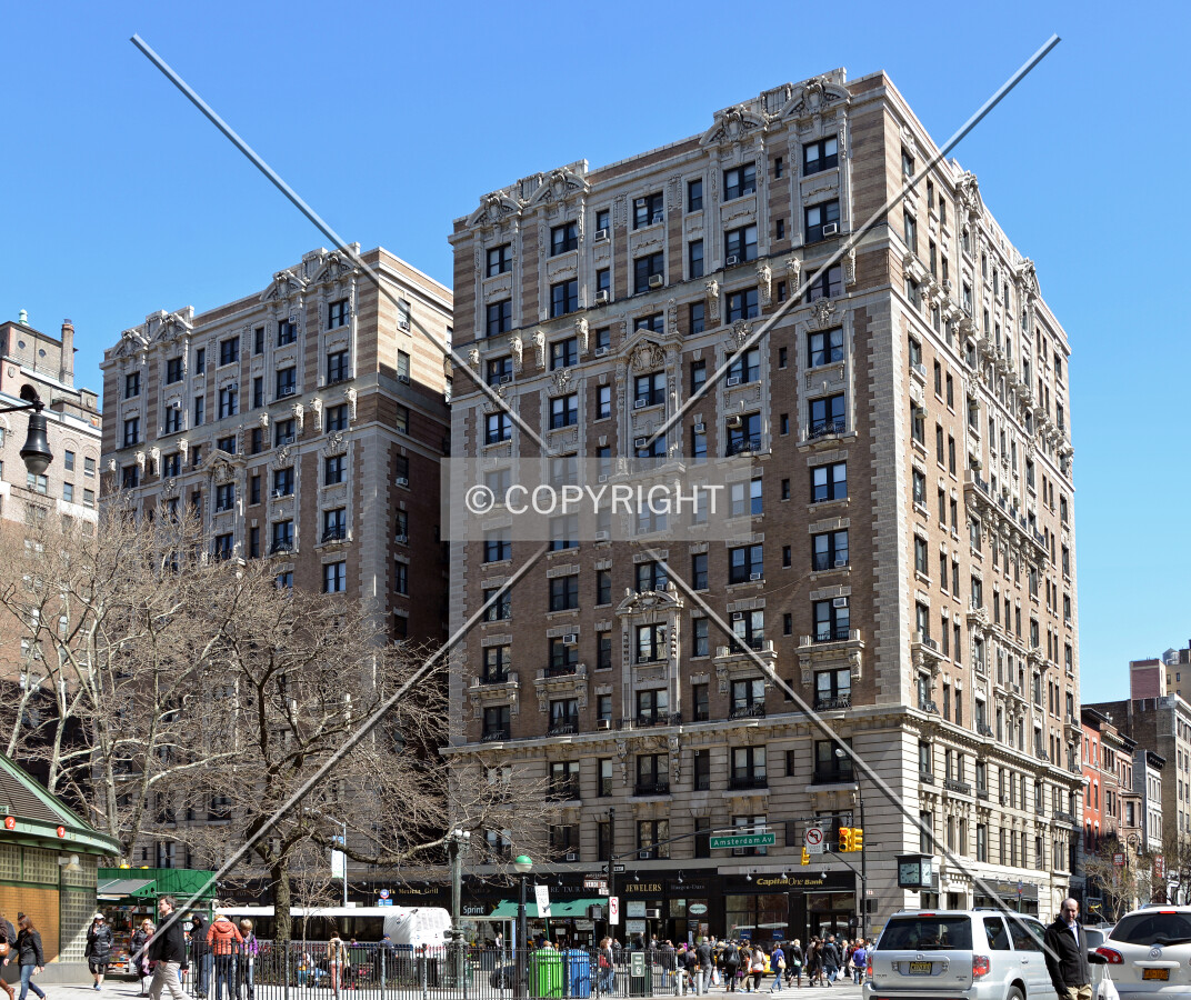 View from the west at Broadway and 72nd Street