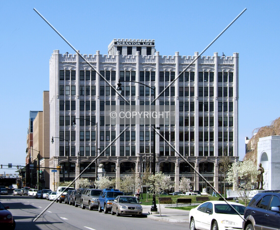 View from the northwest on Adams Avenue