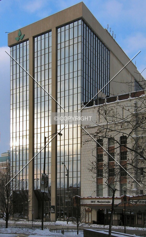 Southeast corner from across Washington Street