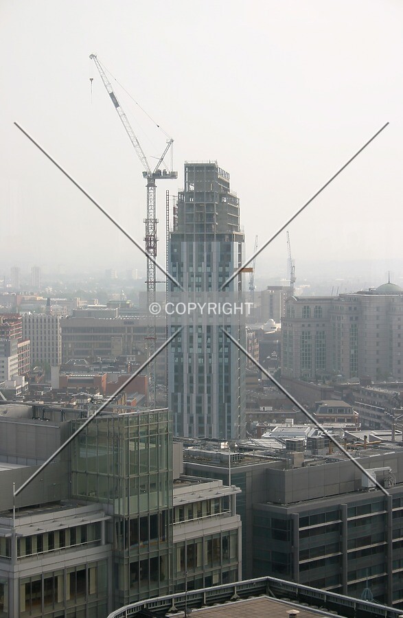 View southeast from the 17th floor of the Broadgate Tower