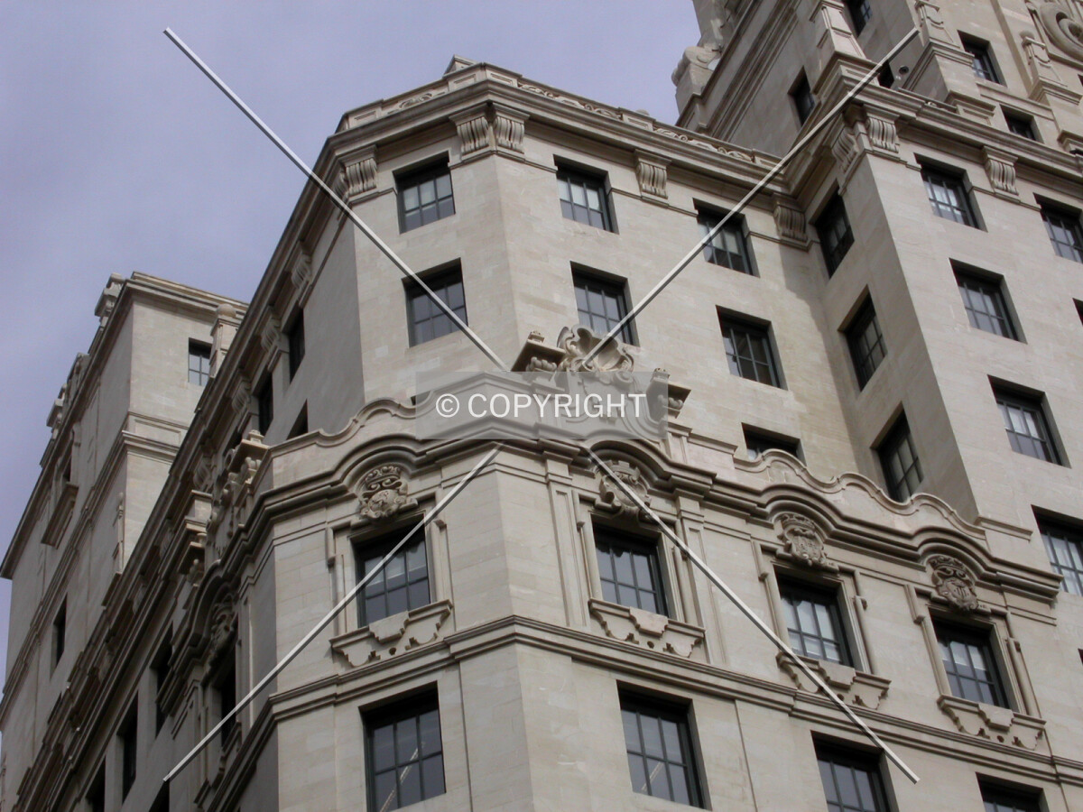 Detail of a part of the facade