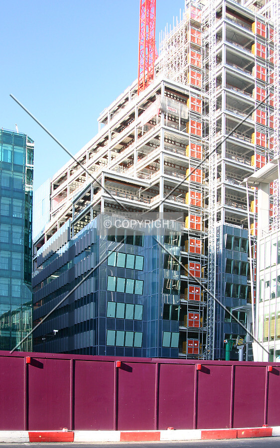 View northeast across The Heron site from Silk Street