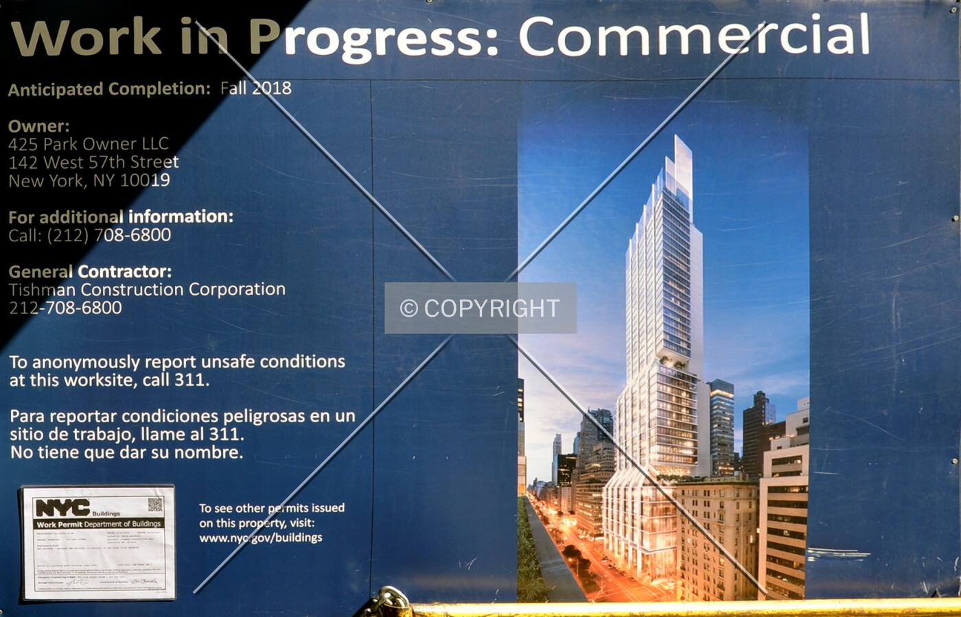 Construction sign