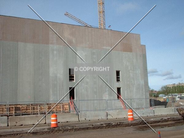 Parking garage, from Portland Avenue