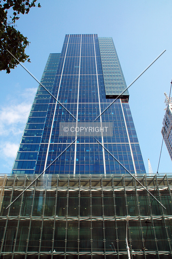 Looking up the north side