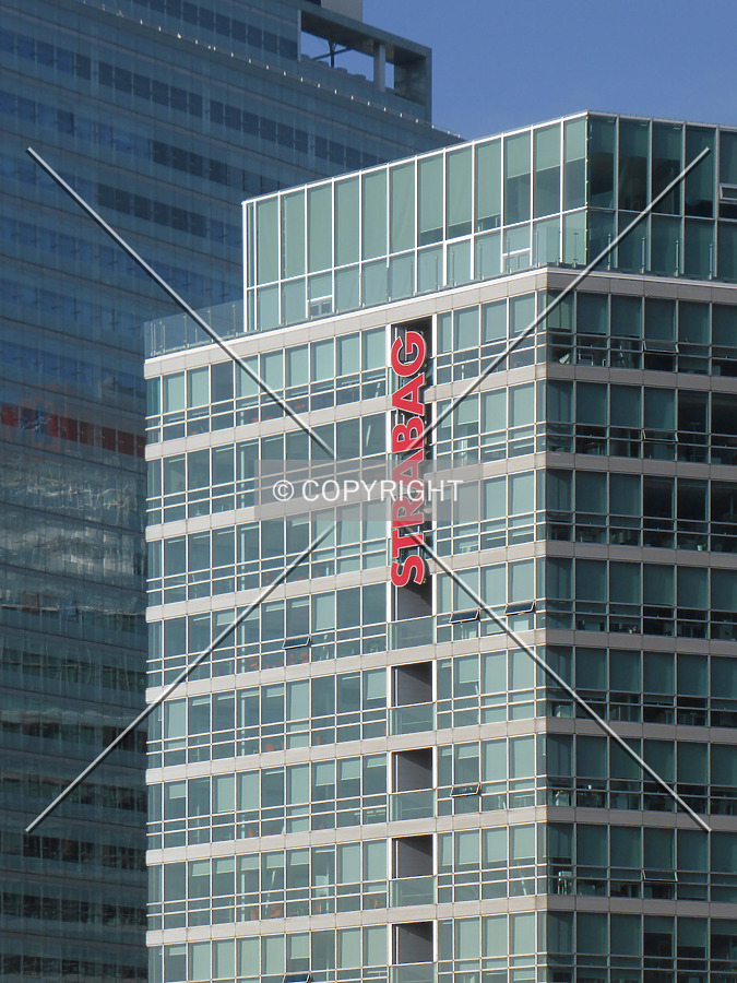 STRABAG Logo at office building