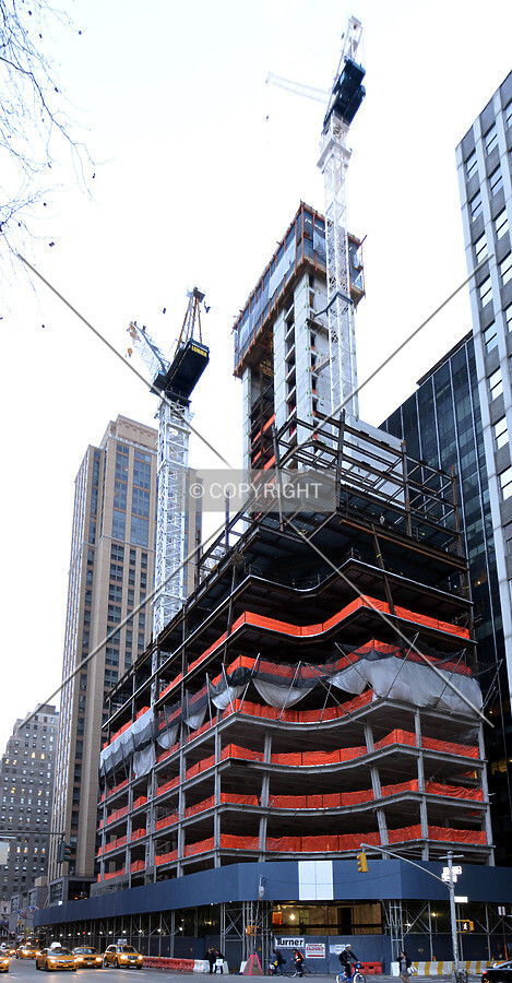 View from the northeast at 6th Avenue and 40th Street