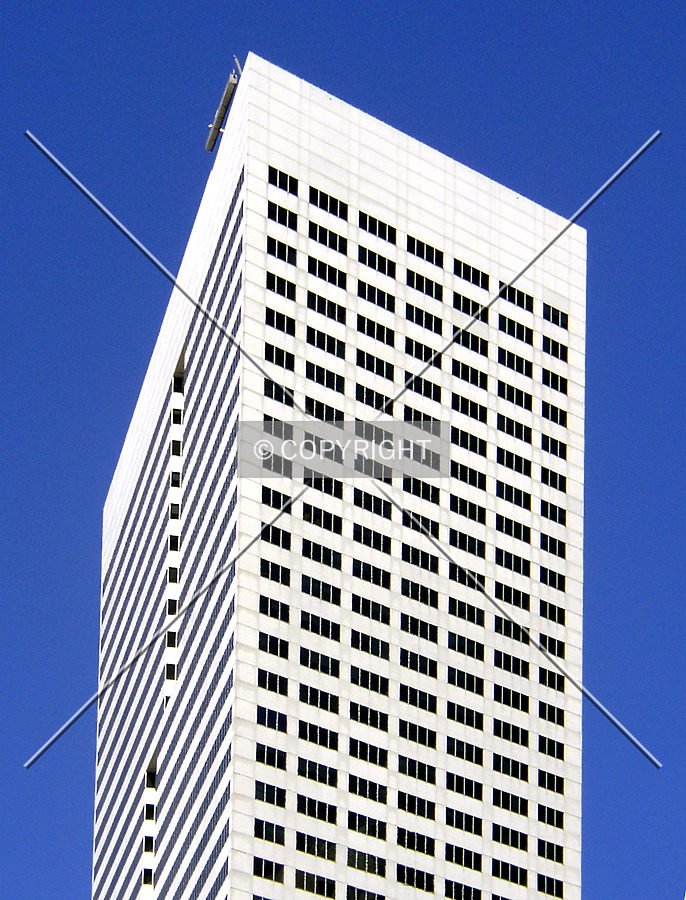 Detail of the upper floors on the southeast side