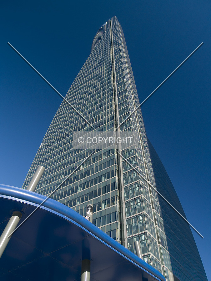 Looking up from the southwest
